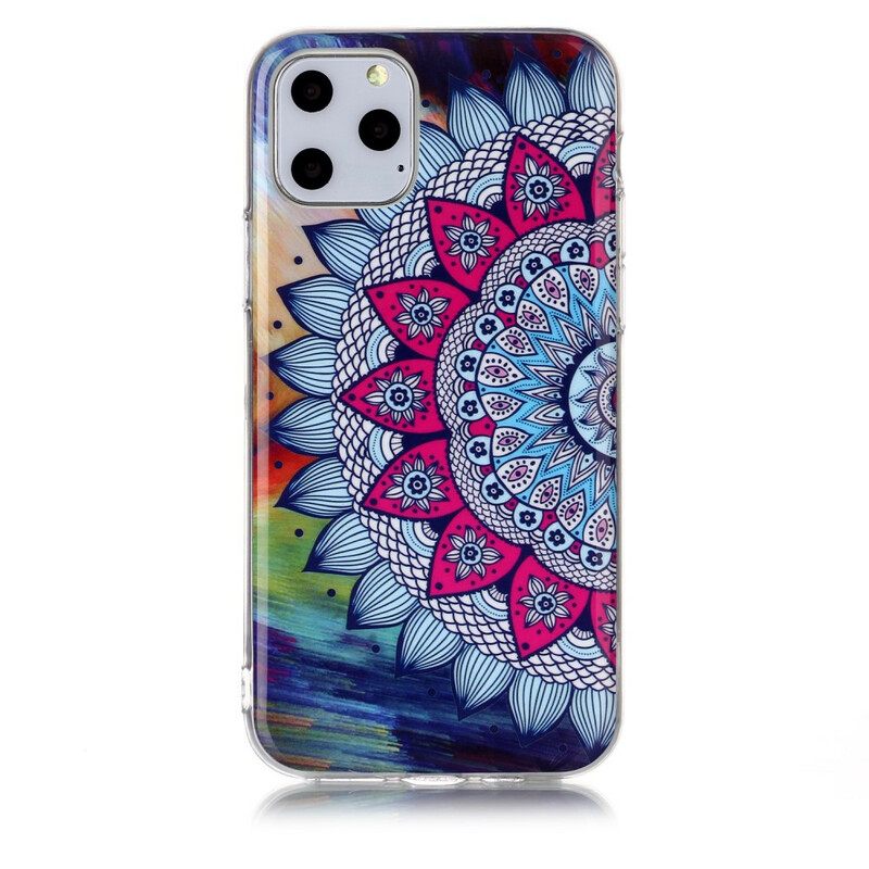 Kuori iPhone 11 Pro Värikäs Fluoresoiva Mandala