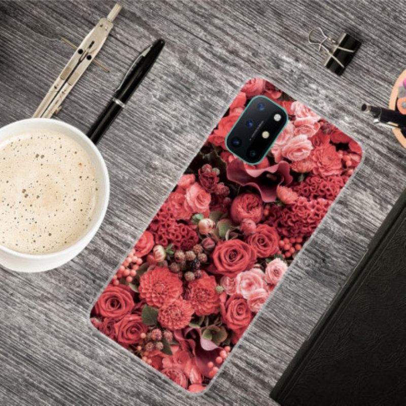 Case OnePlus 8T Intense Flowers