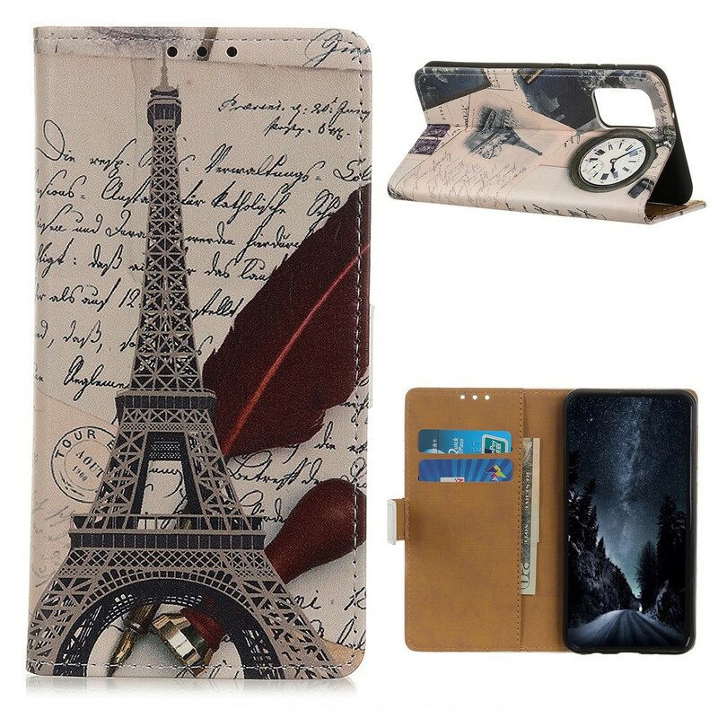 Flip Case OnePlus 8T Runoilijan Eiffel-torni