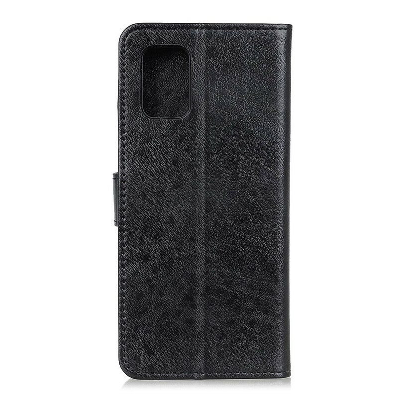 Flip Case OnePlus 8T Teksturoitu Keinonahka