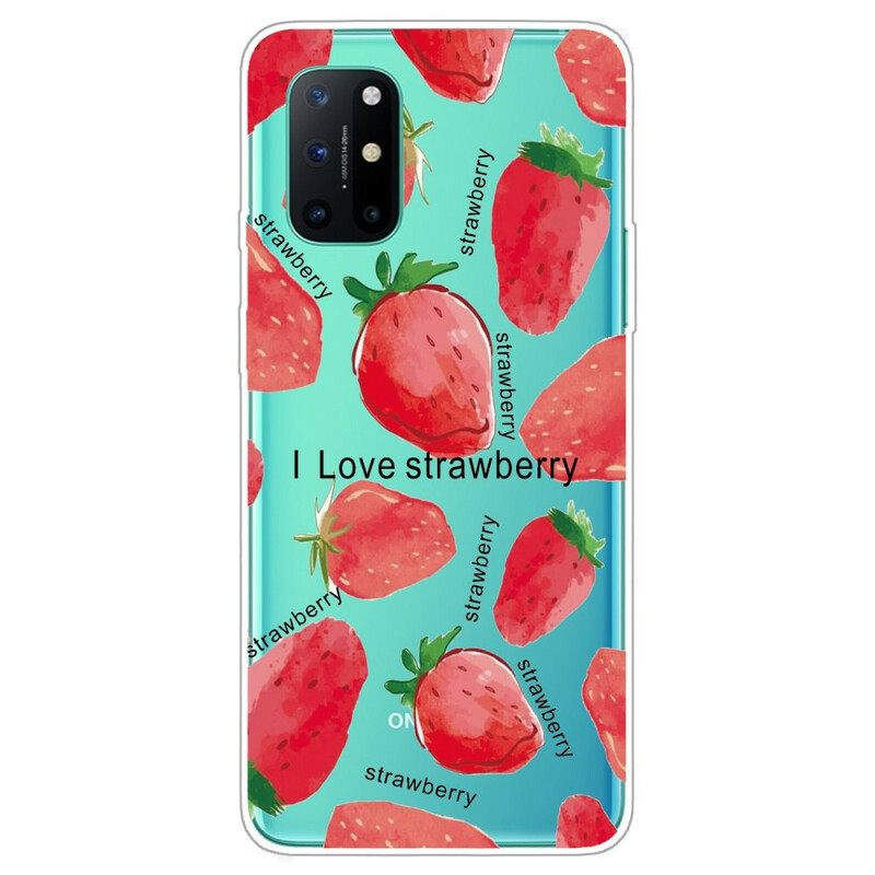 Kuori OnePlus 8T Strawberry / I Love Strawberry