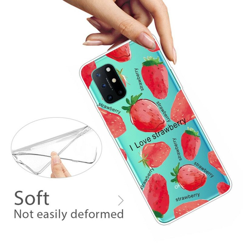 Kuori OnePlus 8T Strawberry / I Love Strawberry