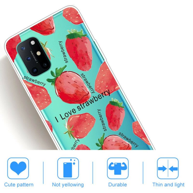 Kuori OnePlus 8T Strawberry / I Love Strawberry