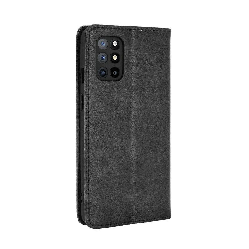 Puhelinkuoret OnePlus 8T Kotelot Flip Tyylitelty Vintage-nahkaefekti