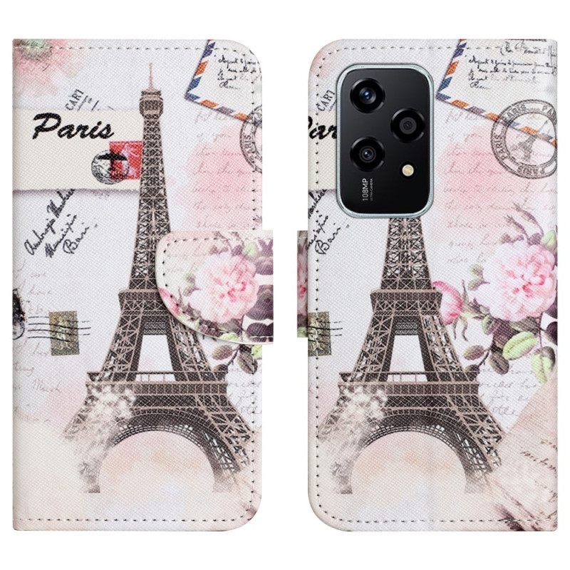 Kotelot Honor 200 Lite Vintage Eiffel-torni