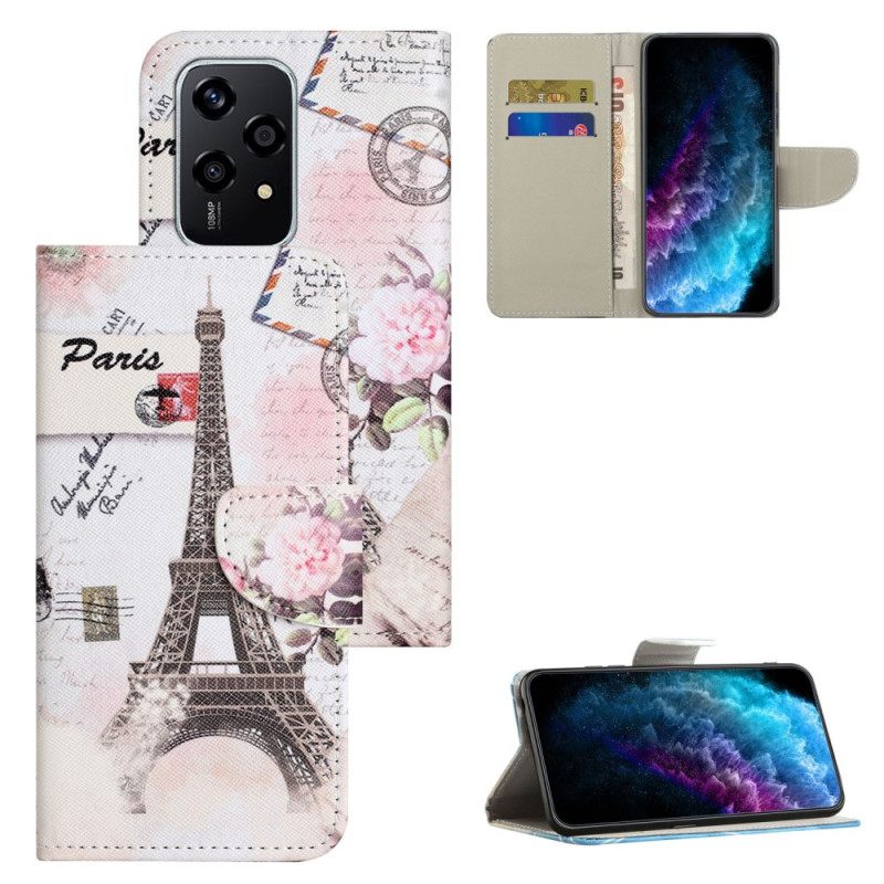 Kotelot Honor 200 Lite Vintage Eiffel-torni