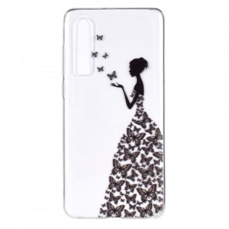 Kuori Huawei P30 Transparent Butterflies Mekko