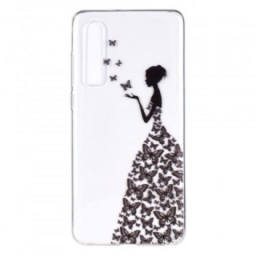 Kuori Huawei P30 Transparent Butterflies Mekko