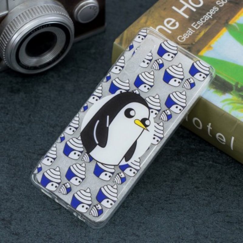 Kuori Huawei P30 Transparent Penguins