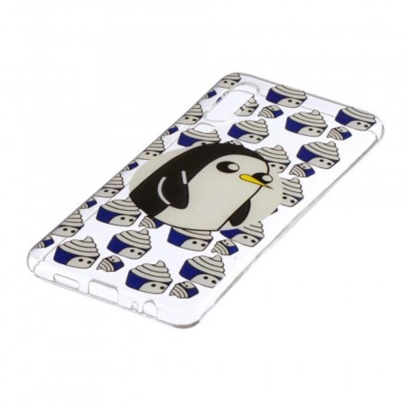 Kuori Huawei P30 Transparent Penguins