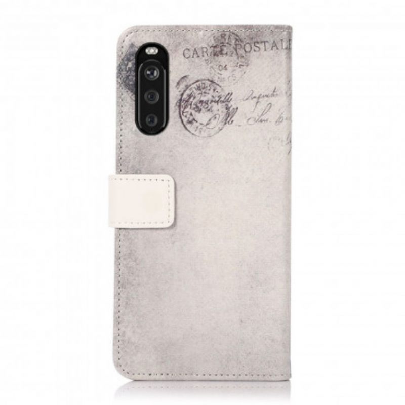 Flip Case Sony Xperia 10 III Matkustava Kissa