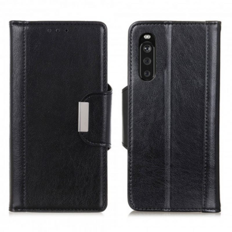 Kotelot Sony Xperia 10 III Faux Leather Clasp Elegance