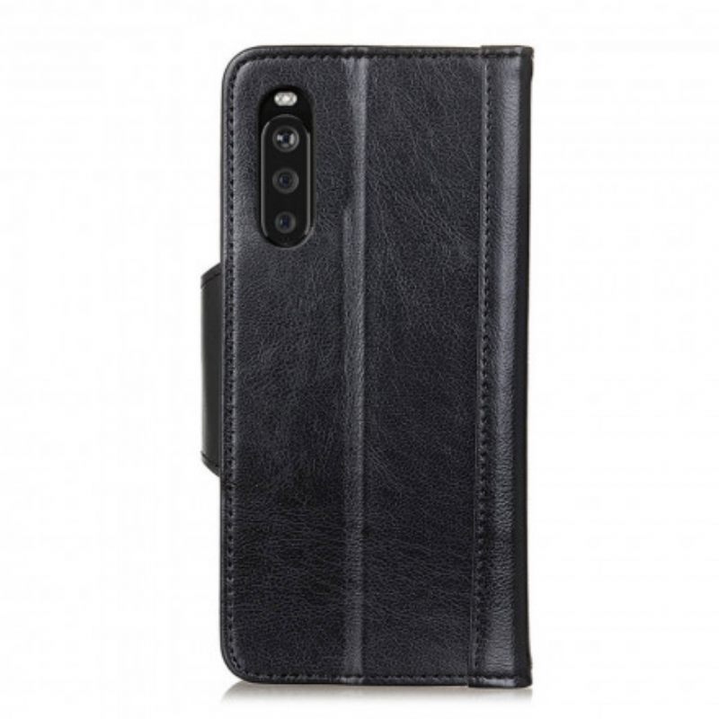 Kotelot Sony Xperia 10 III Faux Leather Clasp Elegance