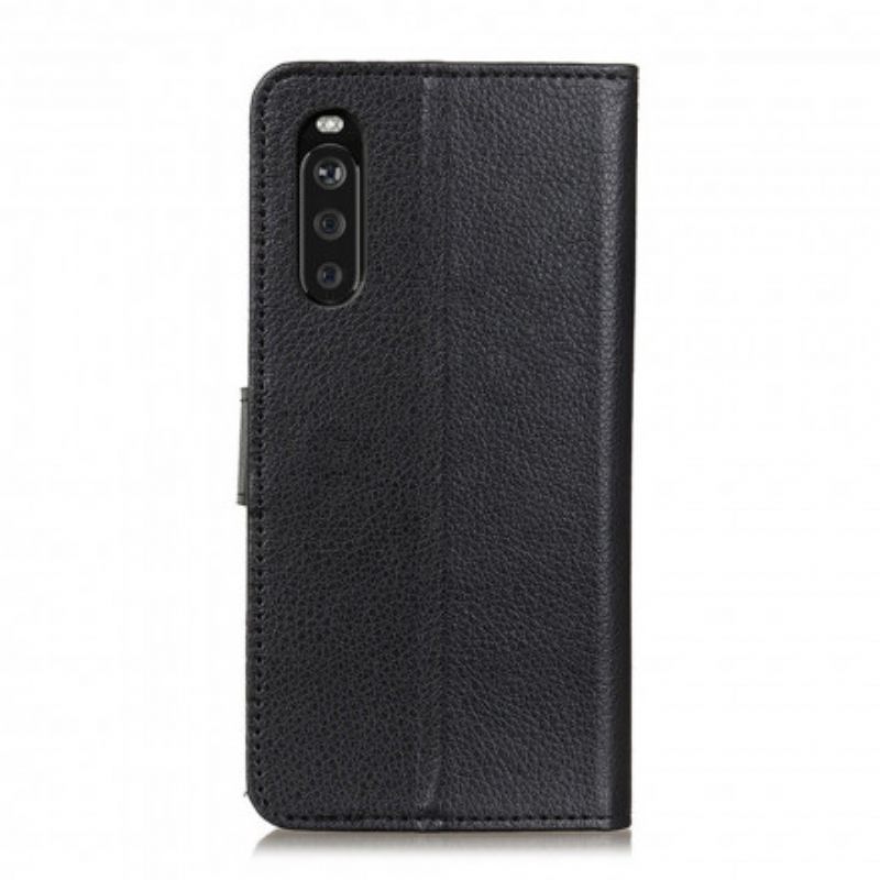 Kotelot Sony Xperia 10 III Lychee Faux Leather