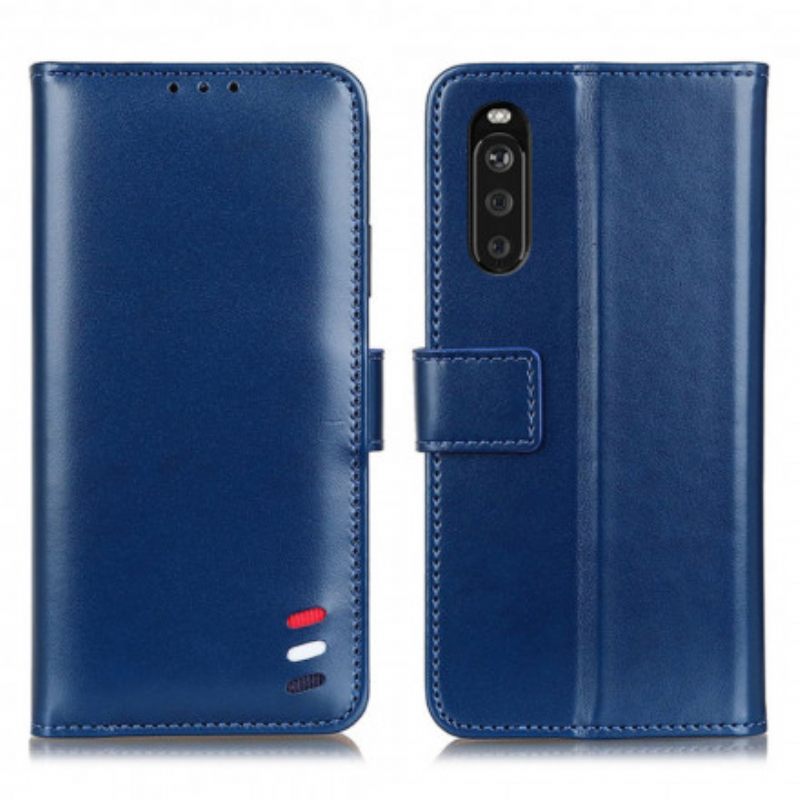 Kotelot Sony Xperia 10 III Tricolor Leather Effect