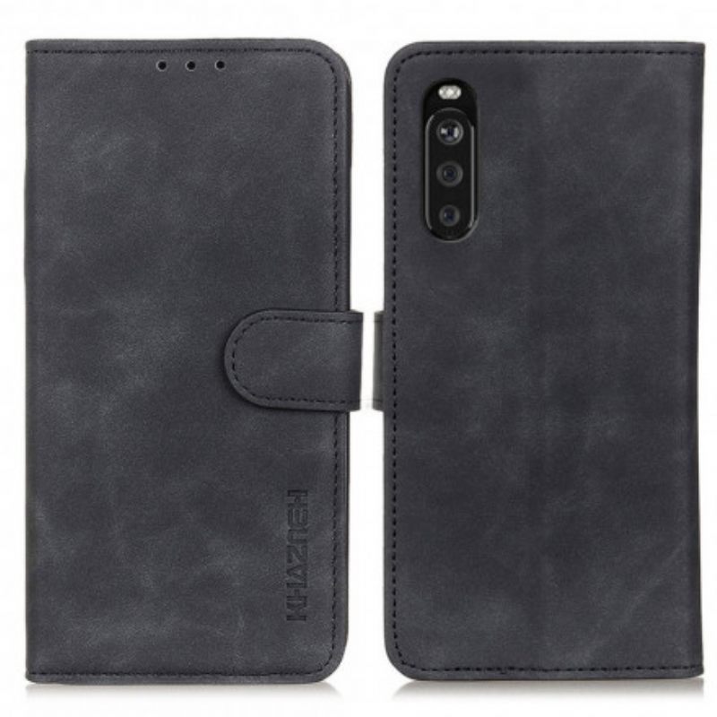 Kotelot Sony Xperia 10 III Vintage Leather Effect Khazneh