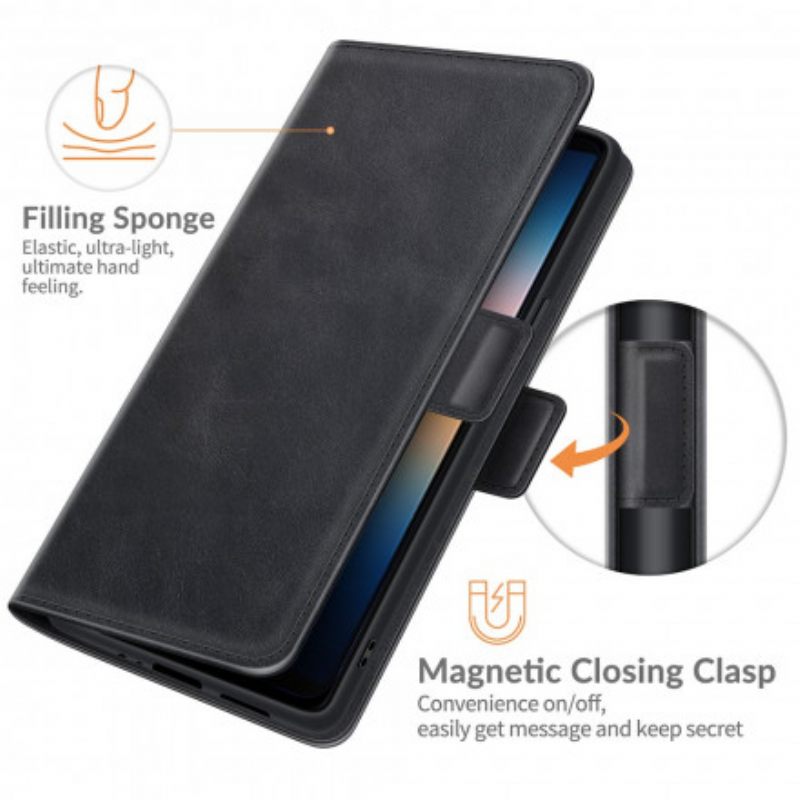 Nahkakotelo Sony Xperia 10 III Kotelot Flip Classic Double Flap