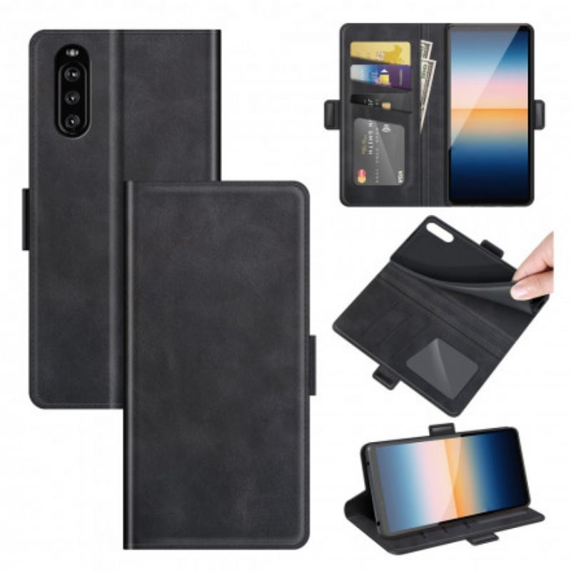 Nahkakotelo Sony Xperia 10 III Kotelot Flip Classic Double Flap