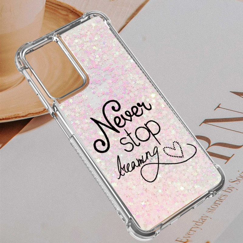 Case Samsung Galaxy A13 Älä Koskaan Lakkaa Haaveilemasta Glitteristä