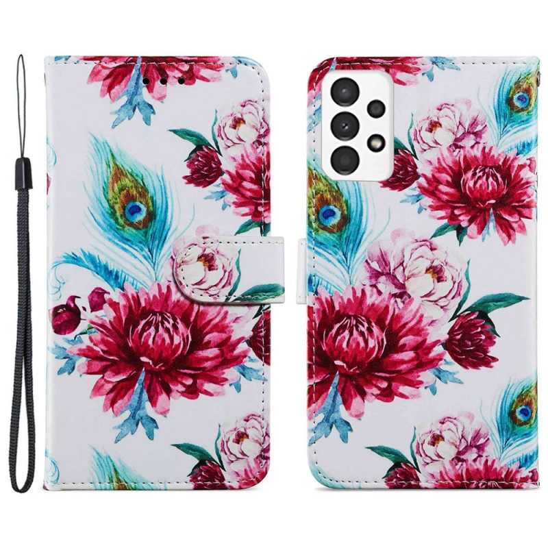 Kotelot Samsung Galaxy A13 Intense Flowers