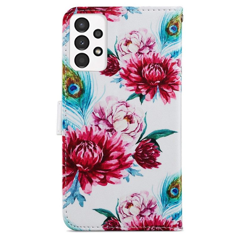 Kotelot Samsung Galaxy A13 Intense Flowers