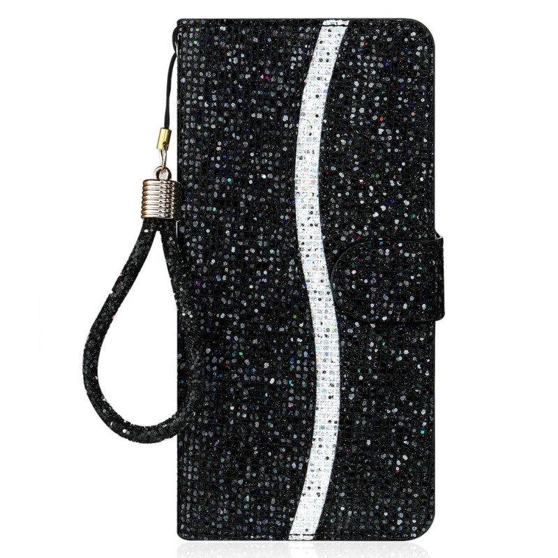 Kotelot Samsung Galaxy A13 Suojaketju Kuori Glitter Strappy