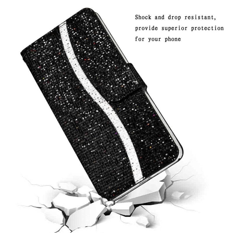 Kotelot Samsung Galaxy A13 Suojaketju Kuori Glitter Strappy