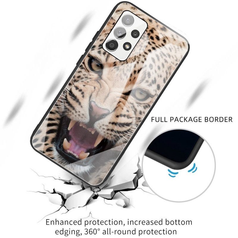 Kuori Samsung Galaxy A13 Leopard Tempered Glass