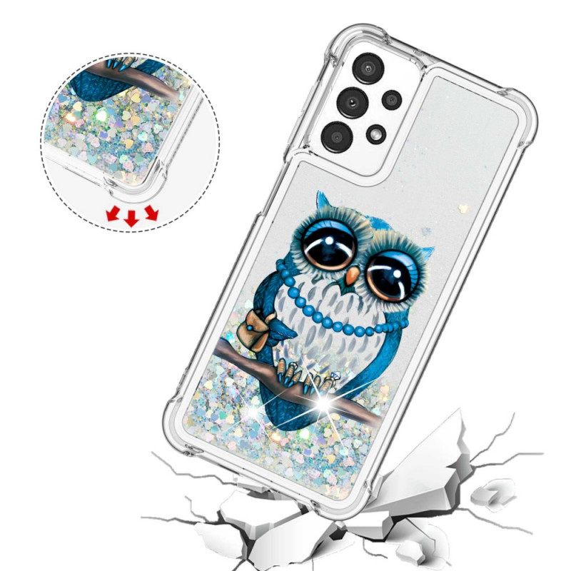 Kuori Samsung Galaxy A13 Miss Owl Glitter