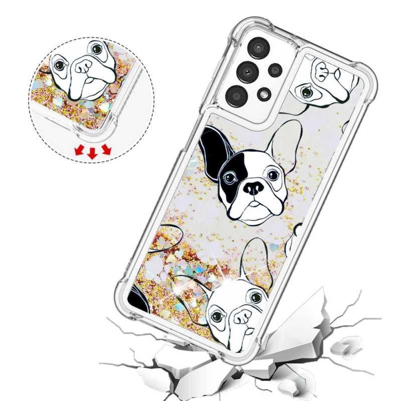 Kuori Samsung Galaxy A13 Mr Dog Glitter