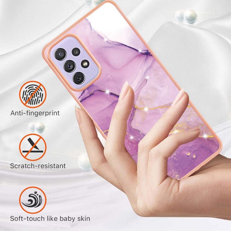 Kuori Samsung Galaxy A13 Silicone Flexible Marble