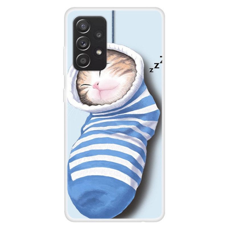 Kuori Samsung Galaxy A13 Sleeping Kitten