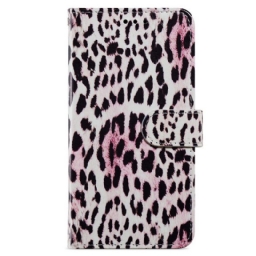 Nahkakotelo Samsung Galaxy A13 Leopard Print