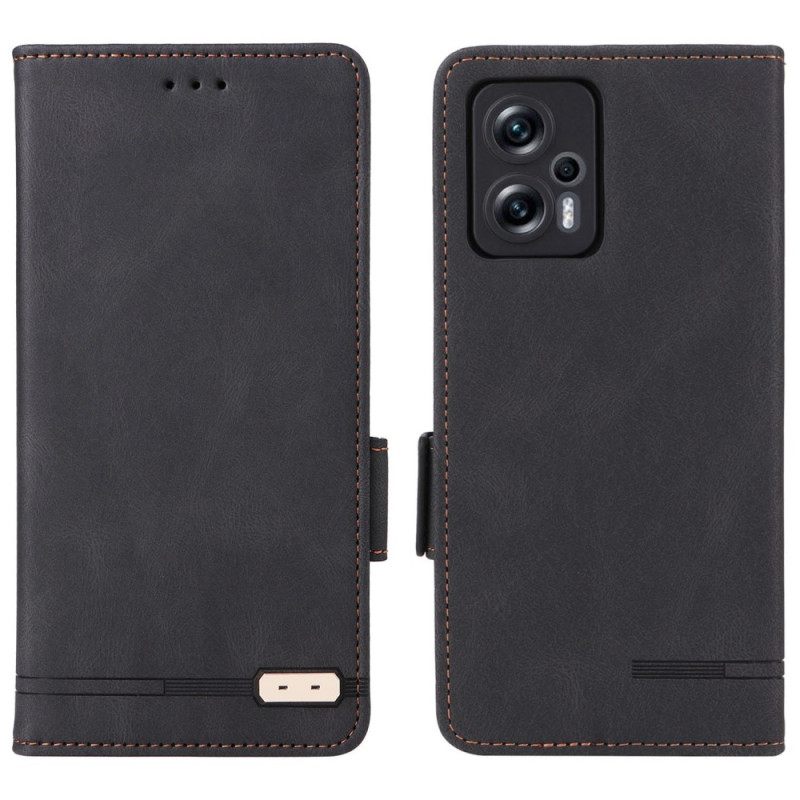 Flip Case Poco X4 GT Faux Leather Vivahteikas Ja Tyylikäs