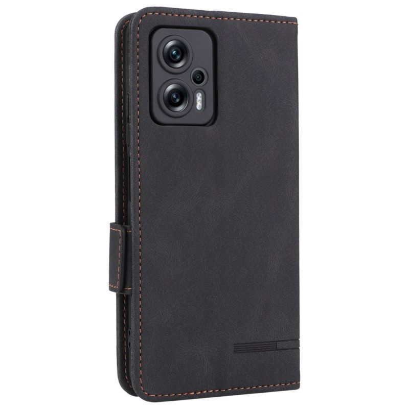 Flip Case Poco X4 GT Faux Leather Vivahteikas Ja Tyylikäs