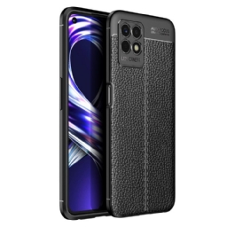 Kuori Realme 8i Double Line Litchi Leather Effect