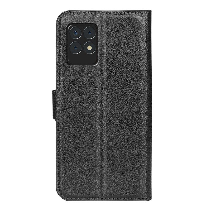 Nahkakotelo Realme 8i Classic Litchi Faux Leather