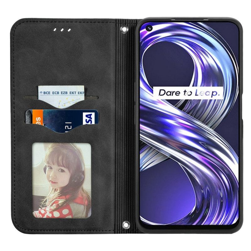 Puhelinkuoret Realme 8i Kotelot Flip Skin-touch Design