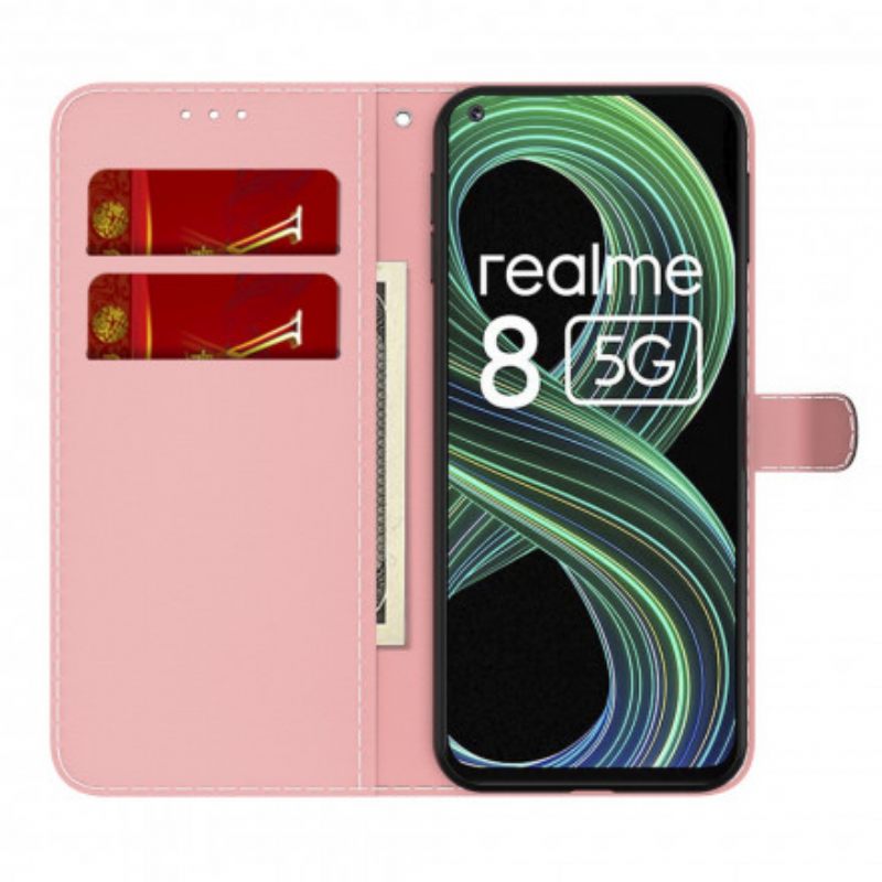 Flip Case Realme 8 5G Vesiväri