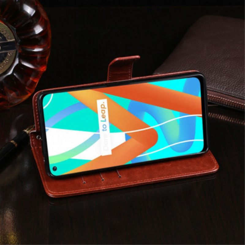 Kotelot Realme 8 5G Faux Leather Idewei