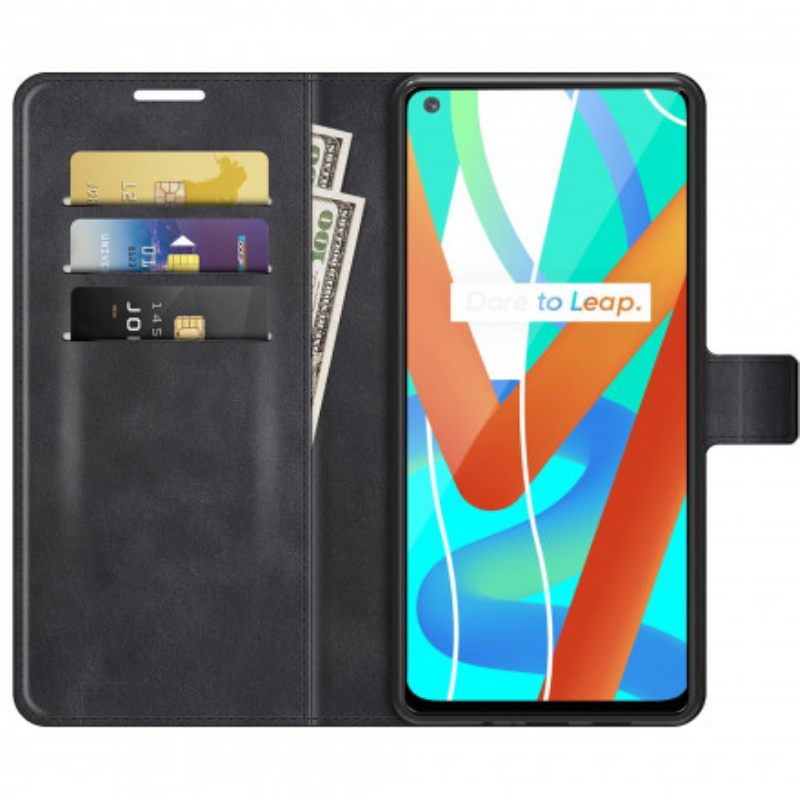 Kotelot Realme 8 5G Faux Leather Slim