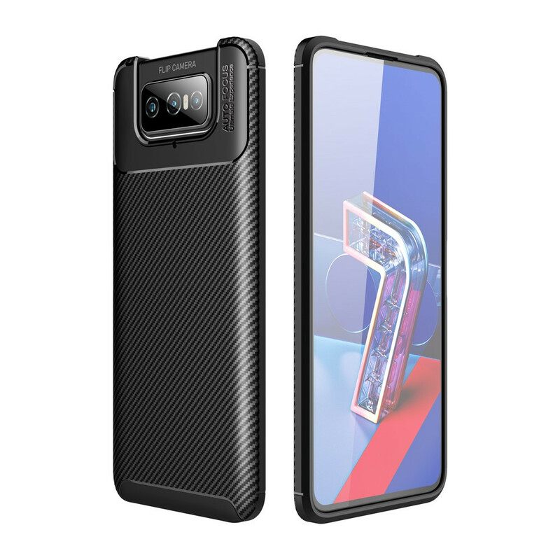 Case Asus Zenfone 7 / 7 Pro Joustava Hiilikuitu