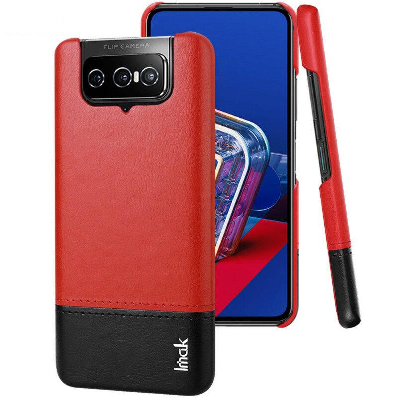 Kuori Asus Zenfone 7 / 7 Pro Imak Ruiyi Sarjan Nahkaefekti