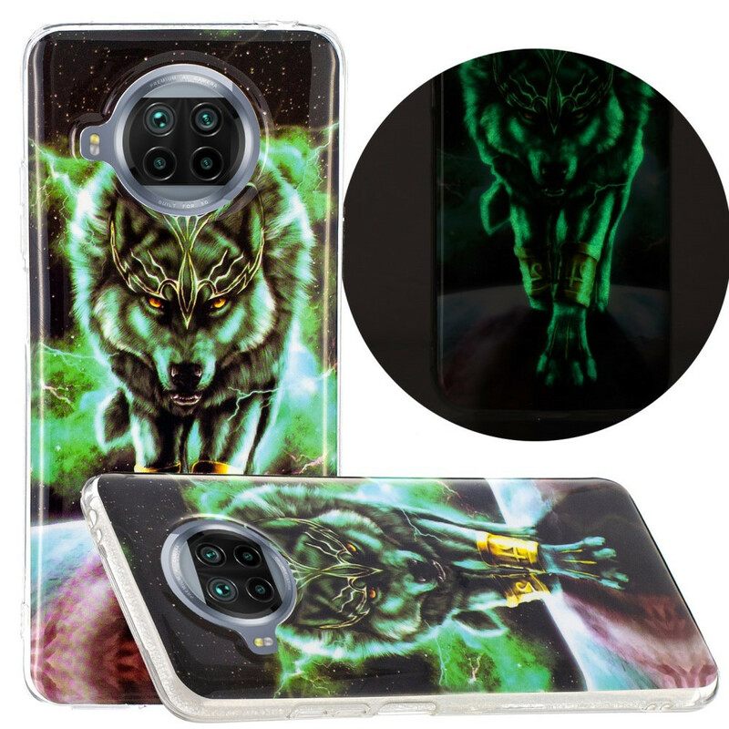 Case Xiaomi Mi 10T Lite / Redmi Note 9 Pro 5G Fluorescent Wolf Sarja