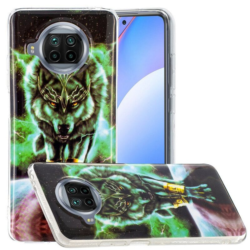 Case Xiaomi Mi 10T Lite / Redmi Note 9 Pro 5G Fluorescent Wolf Sarja