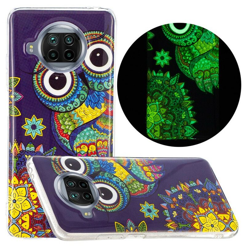 Case Xiaomi Mi 10T Lite / Redmi Note 9 Pro 5G Neon Mandala Pöllö