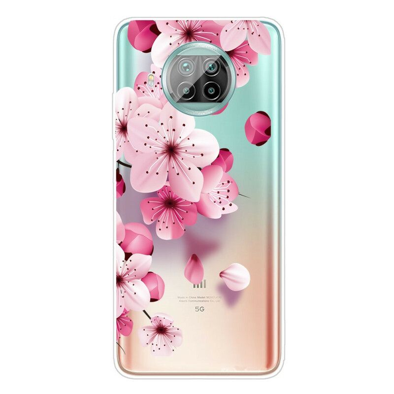 Case Xiaomi Mi 10T Lite / Redmi Note 9 Pro 5G Pienet Vaaleanpunaiset Kukat