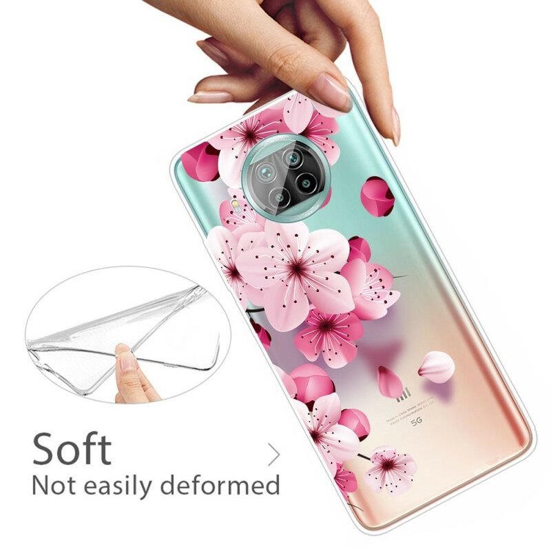 Case Xiaomi Mi 10T Lite / Redmi Note 9 Pro 5G Pienet Vaaleanpunaiset Kukat