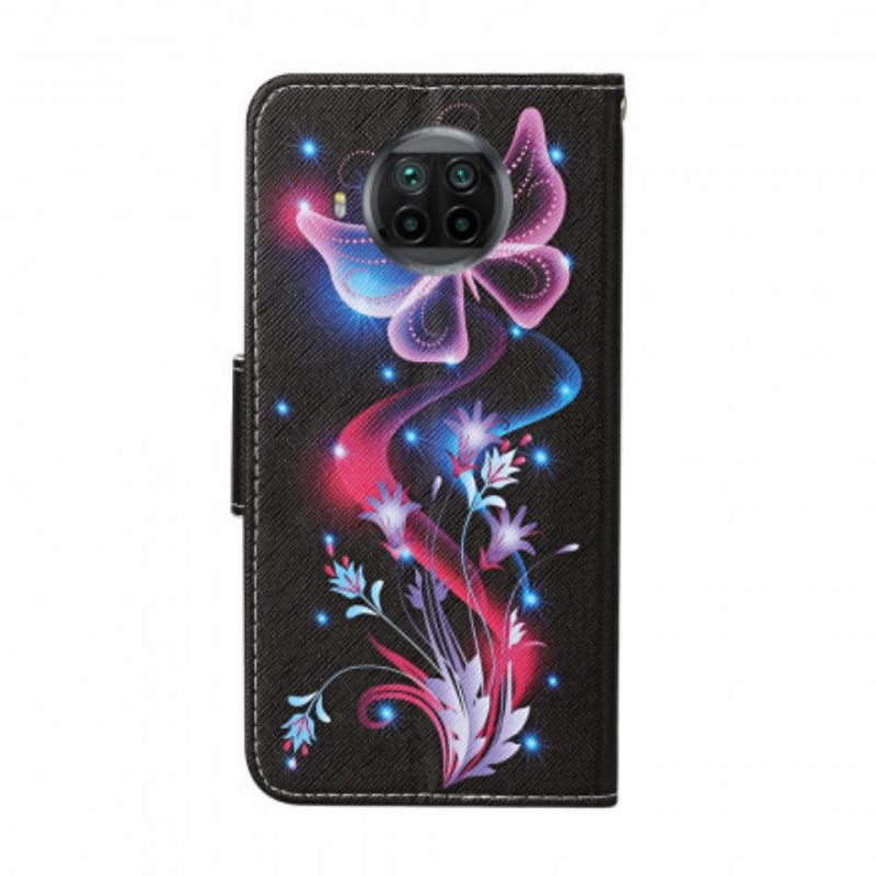 Flip Case Xiaomi Mi 10T Lite / Redmi Note 9 Pro 5G Butterflies Ja Lanyard