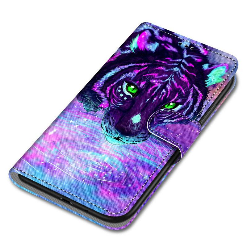 Flip Case Xiaomi Mi 10T Lite / Redmi Note 9 Pro 5G Kissa Kaulanauhalla